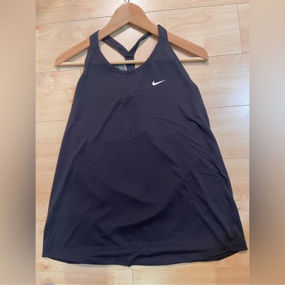 Nike Tops - Nike Dri Fit Elastika black tank top Size L